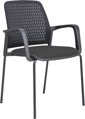 Picture of Visitor chair Home4you Fusion Fusion Black 21131