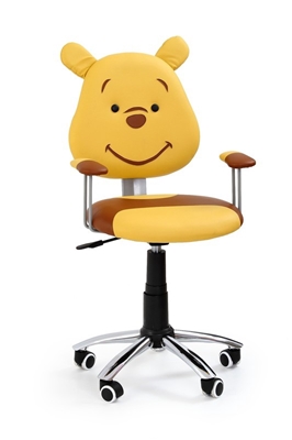 Picture of Children&#39;s chair Kubuś, yellow / brown