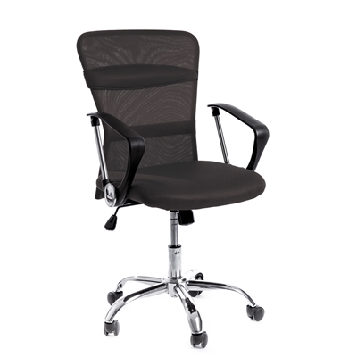 Picture of AEX CHROME CHAIR. BLACK