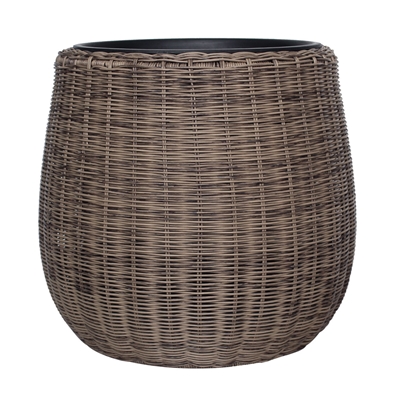 Picture of Home4you Wicker Flowerpot D45x40cm Beige