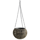 Show details for Home4you Wicker Hanging Flowerpot D32x22cm Brown