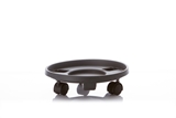 Show details for PLASTIC TRAY WITH WHEELS D30CM GRAY