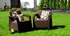Picture of Garden chair Keter Corfu Duo, brown, 75x70x79 cm