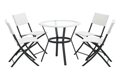 Picture of Outdoor furniture set 4Living Lisa, white, 4 seats