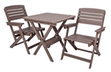 Show details for Outdoor furniture set Falkland Timber Heini 2, gray, 2 seats