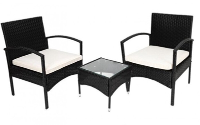 Picture of Outdoor furniture set Garden Set, black, 2 seats