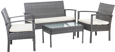 Picture of Outdoor furniture set Happy Green Tiwi II 50349006, cream/grey, 3 seats