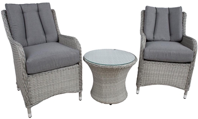 Picture of Outdoor furniture set Home4you Ascot K25224, gray, 2 seats