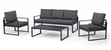 Show details for Outdoor furniture set Home4you Leipzig 77681, gray, 5 seats