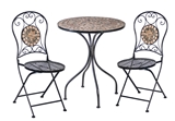 Show details for Outdoor furniture set Home4you Mosaic K386641, black/grey, 2 seats