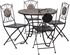 Picture of Outdoor furniture set Home4you Mosaic K38668, brown, 4 seats