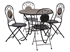 Picture of Outdoor furniture set Home4you Mosaic K386681, black/grey, 4 seats