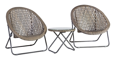 Picture of Outdoor furniture set Home4you Turku 21242, gray, 2 seats