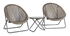 Picture of Outdoor furniture set Home4you Turku 21242, gray, 2 seats