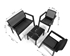 Picture of Outdoor furniture set Keter Emily Patio 17209816, gray, 1-4 seats