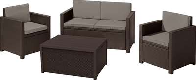 Picture of Outdoor furniture set Keter Monaco, brown, 4 seats