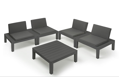 Picture of Outdoor furniture set Progarden Corciano, anthracite, 1-4 seats