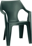 Show details for Garden chair Keter Dante Low Back, dark green, 57 cm x 57 cm x 79 cm
