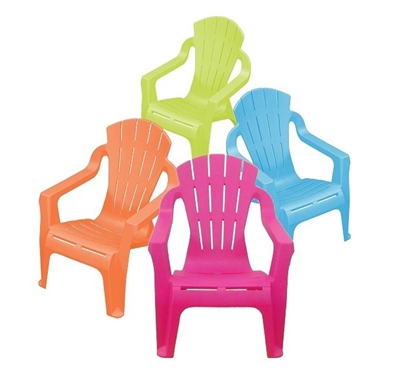 Picture of Garden chair Miniselva, blue/red/green/orange/purple, 37 cm x 39.5 cm x 44.5 cm