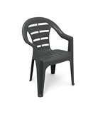 Show details for Garden chair Moyo, black, 54 cm x 56 cm x 81 cm