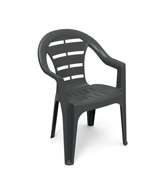 Picture of Garden chair Moyo, black, 54 cm x 56 cm x 81 cm
