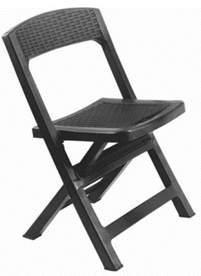 Picture of Garden chair Progarden, anthracite, 44 cm x 48 cm x 76 cm