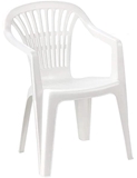Show details for Garden chair Progarden Lyra, white, 54 cm x 56 cm x 80 cm