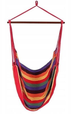 Picture of Garden swing, attachable Vigo Hanging Hammock 3855, multicolored