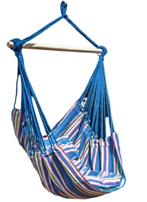 Picture of Garden swing, attachable Vigo Hanging Hammock 3855, blue