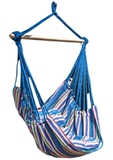 Show details for Garden swing, attachable Vigo Hanging Hammock 4883, blue