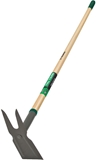 Show details for Truper Two Prong Weeding Hoe, 1370 mm, steel, brown/grey