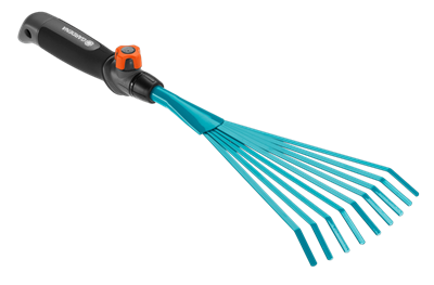 Picture of Small rake Gardena 967093901, steel/plastic, blue