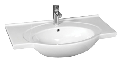 Picture of Ceramic washbasin Riva 80x50,5x22,7cm, white