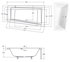 Picture of Bathtub Besco Intima Left 160, 1600 mm x 900 mm x 415 mm, asymmetrical