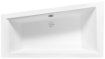 Picture of Bathtub Besco Intima Right 160, 1600 mm x 900 mm x 415 mm, asymmetrical