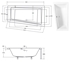 Picture of Bathtub Besco Intima Right 160, 1600 mm x 900 mm x 415 mm, asymmetrical