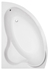 Picture of Bathtub Besco Piramida Ada, 1600 mm x 1000 mm x 580 mm, corner