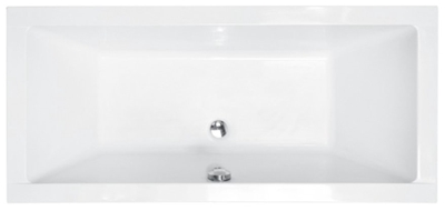 Picture of Bathtub Besco Quadro Slim 155, 1550 mm x 700 mm x 420 mm, rectangular