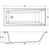 Picture of Bathtub Cersanit Lorena AZBR1000230059, 1700 mm x 700 mm x 445 mm, rectangular