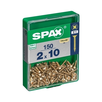 Picture of SCREW WOOD YELLOW ZN 2X10 PZ 150 PSC (SPAX)