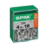 Show details for SCREW 4,5X16 WHITE ZN 100 PCS (SPAX)