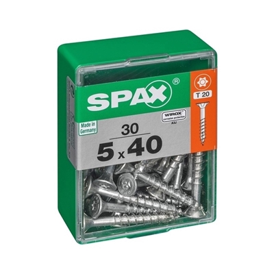 Picture of SCREW 5X40 WHITE ZN 30 PCS (SPAX)