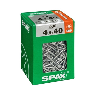 Picture of SCREW SCREW wood 4,5X40 WHITE ZN 500 PSC (SPAX)