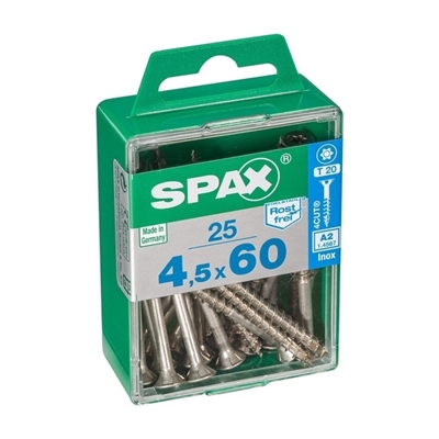 Picture of SCREW WOODEN A2 4,5X60 TX 25 PSC(SPAX)