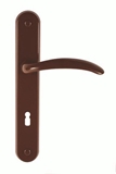 Show details for DOOR HANDLE ETA 72MM ATSL. BROWN (BARCZ)