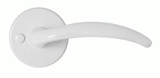 Show details for DOOR HANDLE INDOOR WHITE (BARCZ)